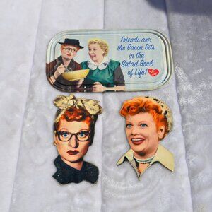 Vintage magnet 1950's I Love Lucy Sign three wall magnets lot of 3